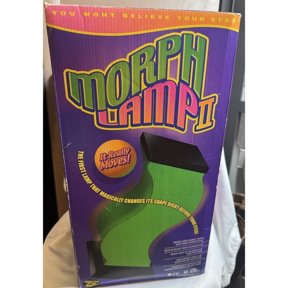 Morph Lamp II by CAN YOU IMAGINE Black Light Undulating Lamp Brand VTG NIB NEW